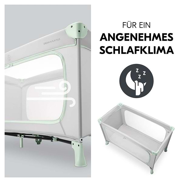 Фото - Манеж-ліжко HAUCK Dream N Play Plus Dusty Mint