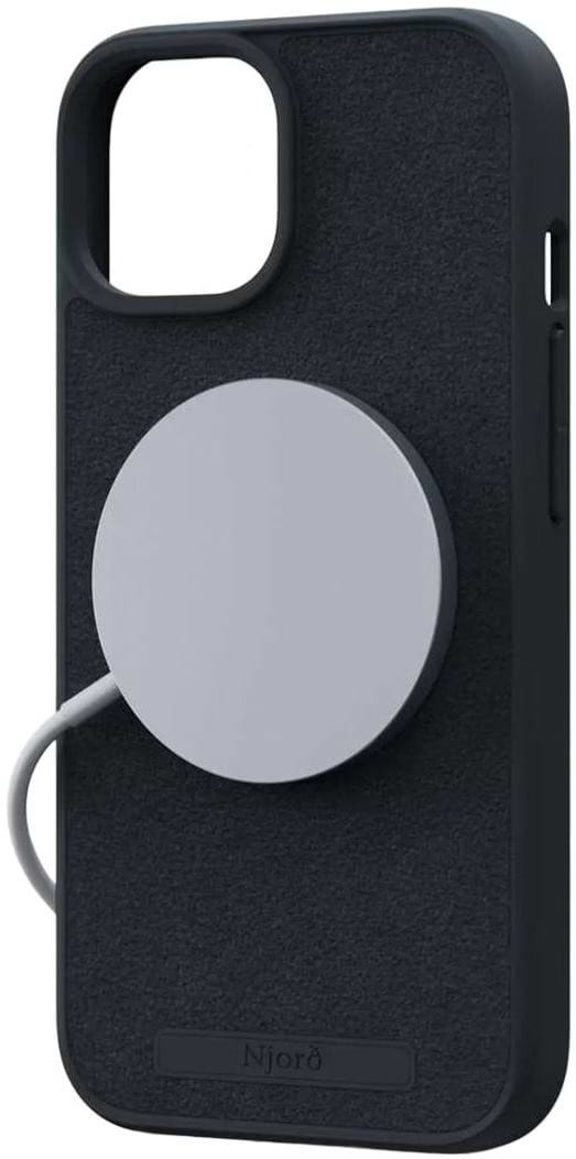 Фото - Чохол для смартфону Njord Suede MagSafe Case Black for iPhone 15 Plus (NA52SU00)