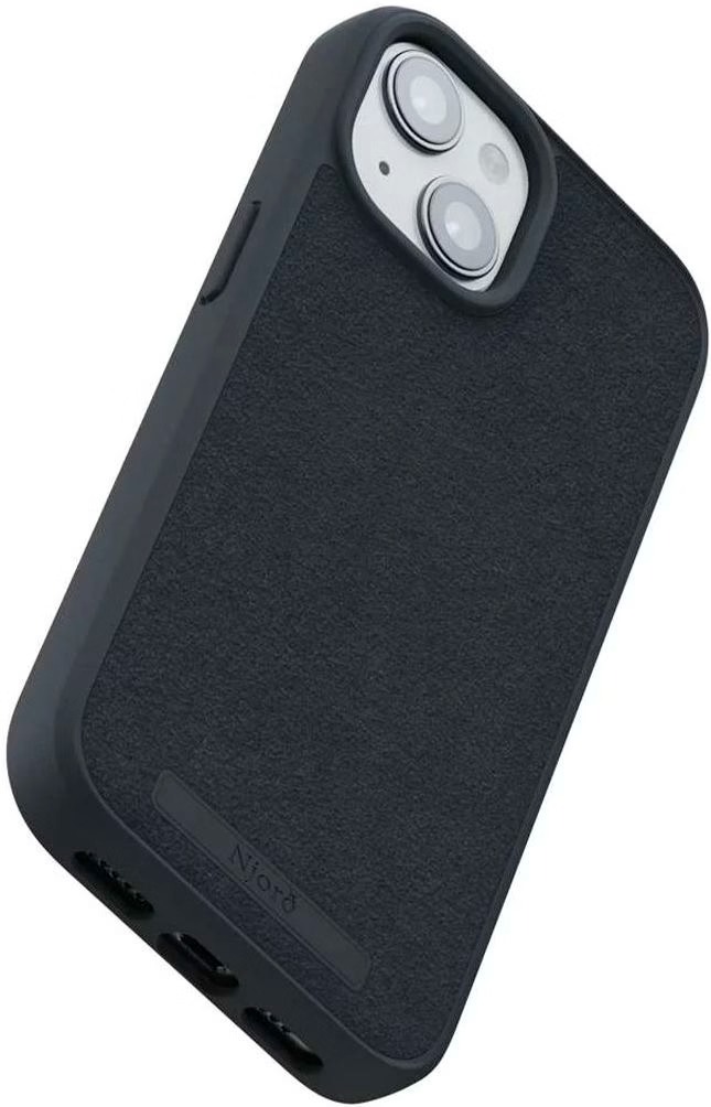 Фото - Чохол для смартфону Njord Suede MagSafe Case Black for iPhone 15 Plus (NA52SU00)