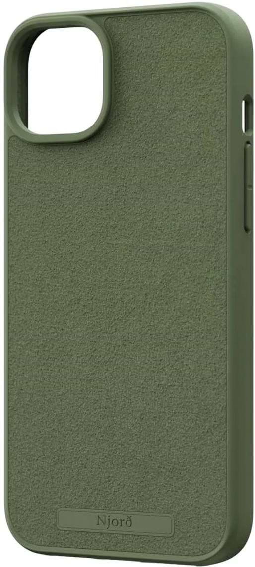 Фото - Чохол для смартфону Njord Suede MagSafe Case Olive for iPhone 15 Plus (NA52SU06)