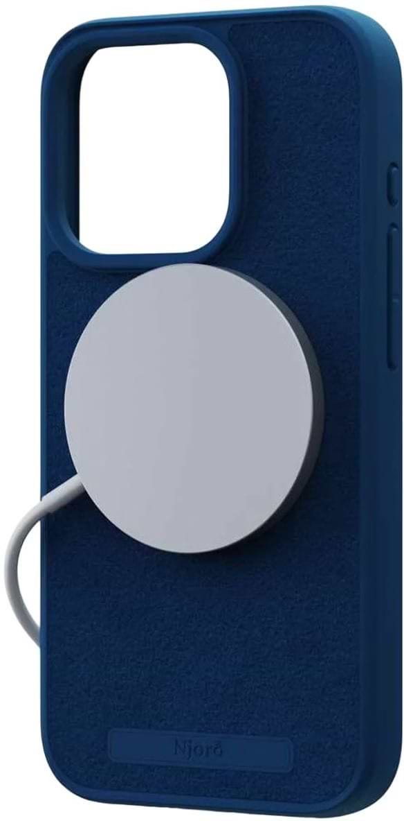Фото - Чохол для смартфону Njord Suede MagSafe Case Navy Blue for iPhone 15 Pro Max (NA54SU01)