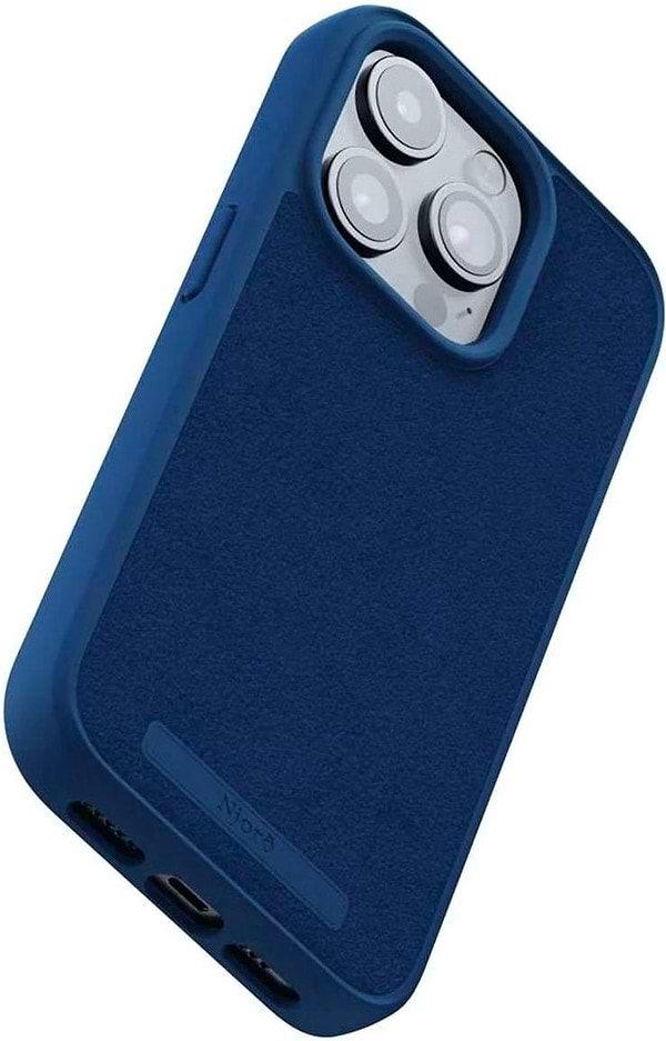 Фото - Чохол для смартфону Njord Suede MagSafe Case Navy Blue for iPhone 15 Pro Max (NA54SU01)
