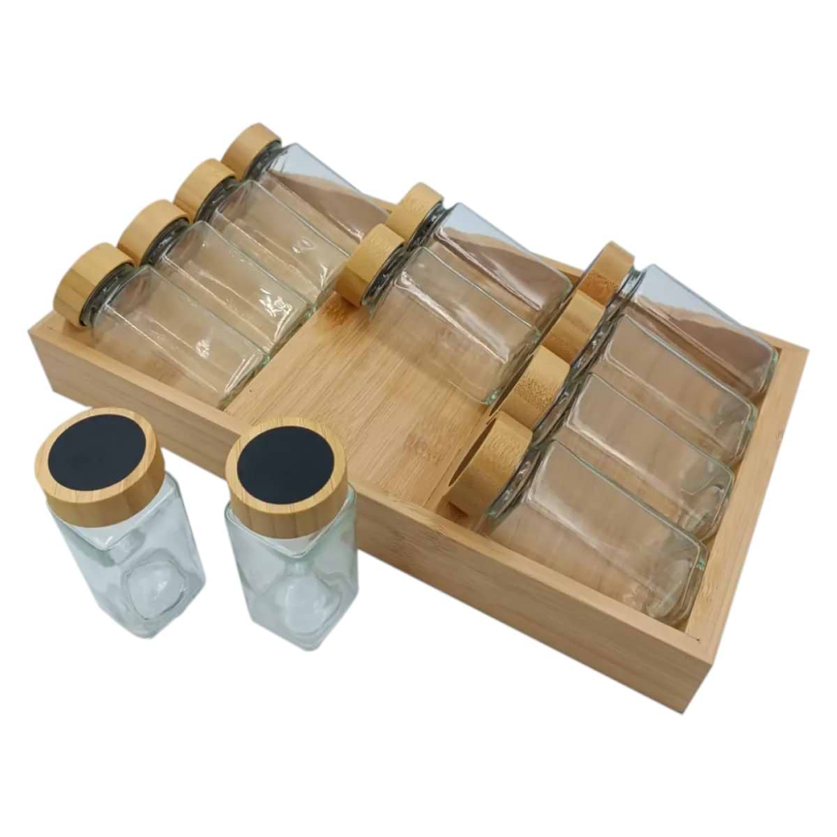 Набір ємностей для спецій і приправ Vittora VT-8902-12 12 шт. по 120 мл