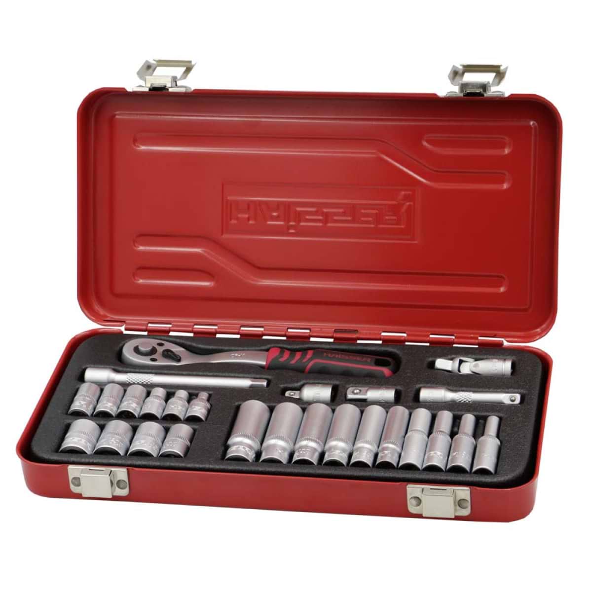 Набор торцевых головок Haisser с трещоткой 1/4" 26 шт. (70194)