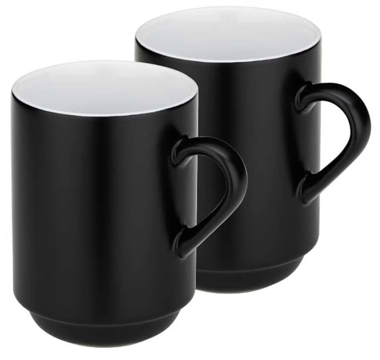Набір чашок Kela Mattia Black 300 мл 2 шт. (12756)