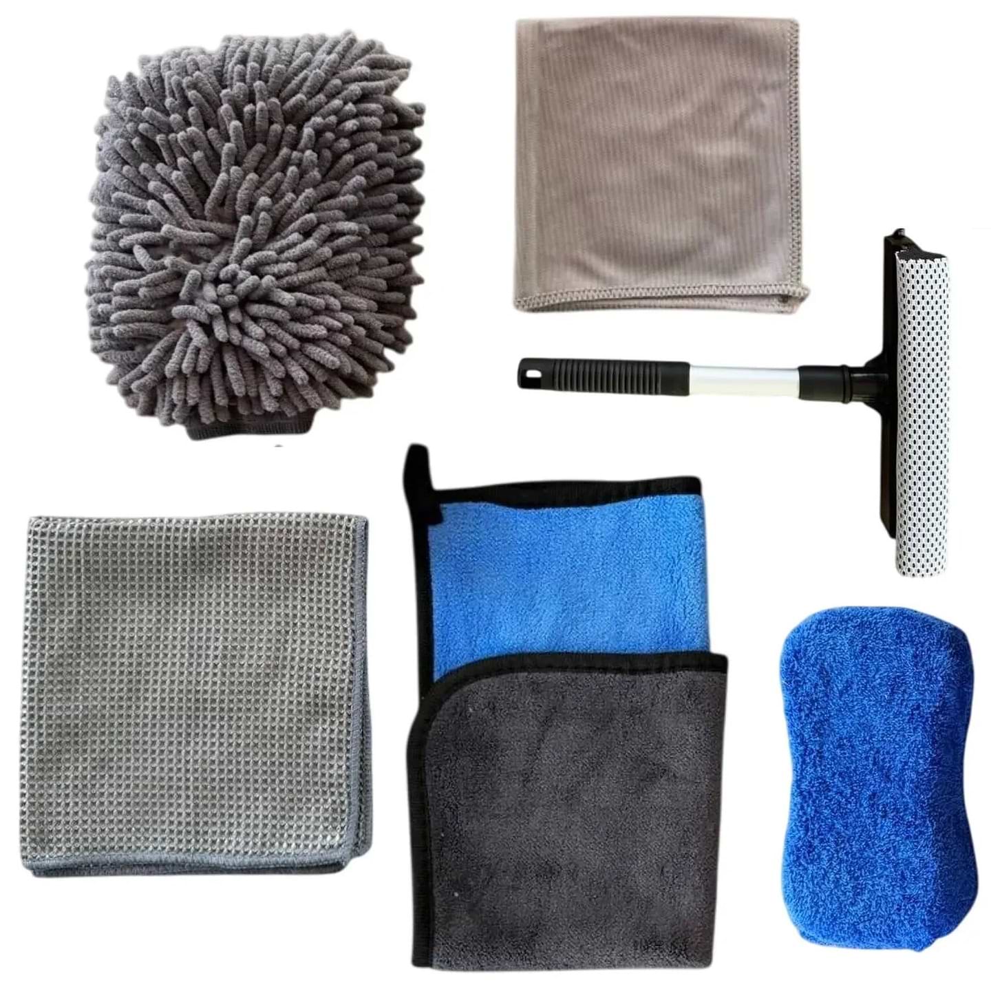 Набір для догляду за автомобілем Poputchik 6 шт. (11-022-IS)