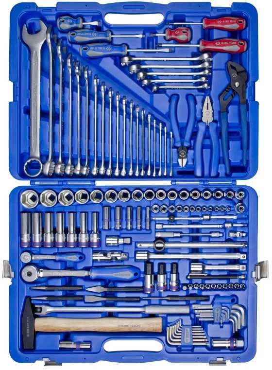 Фото - Набір інструментів KING TONY 1/4''+1/2'' 128 шт. (7528MR)