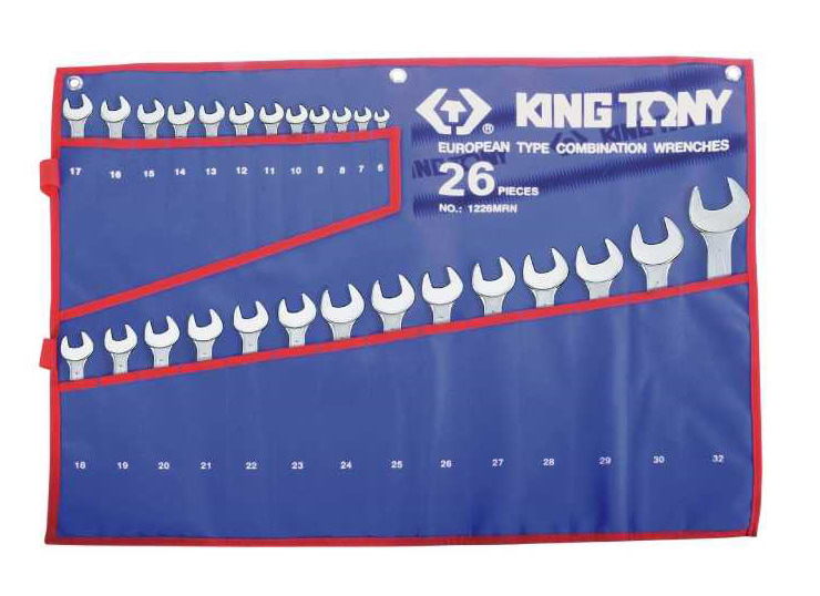 Набор рожково-накидных ключей KING TONY 26 шт. 6 - 32 мм (1226MRN)