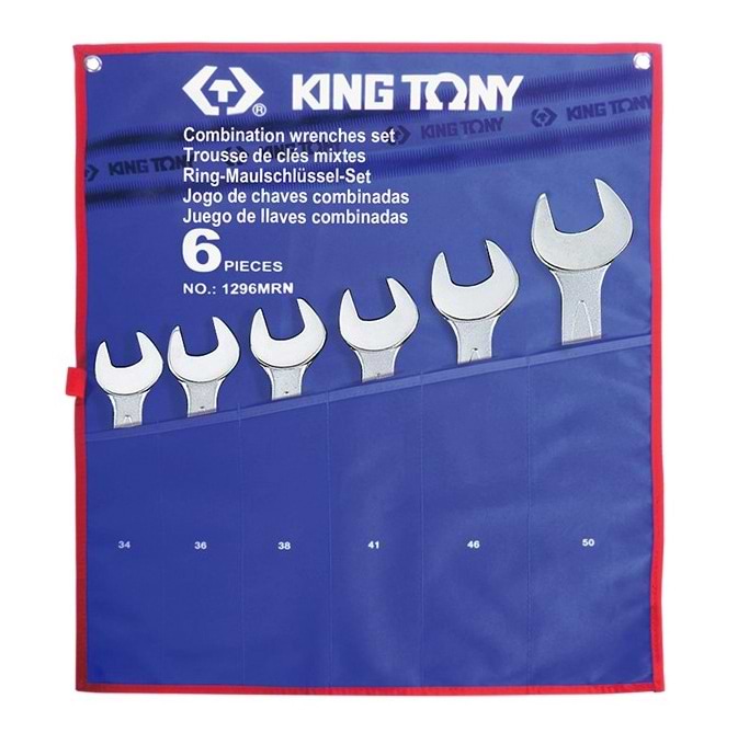 Набір рожково-накидних ключів KING TONY 6 шт. 34 - 50 мм (1296MRN)