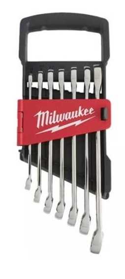 Набір рожково-накидних ключів Milwaukee MAX BITE 7 шт. (4932464257)
