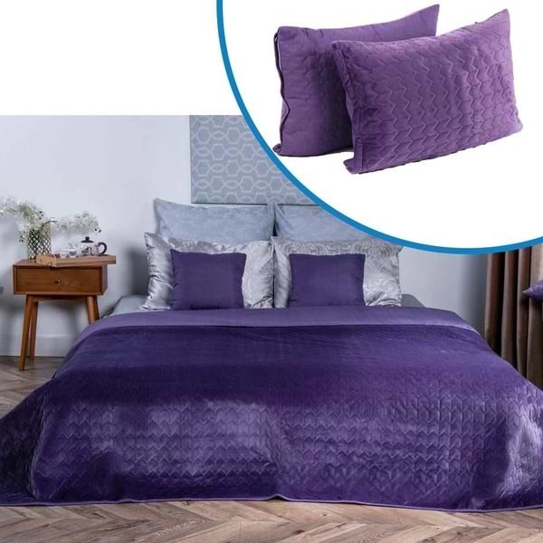 Фото - Набір покривало + наволочки євро Руно 220х240 + 2 нав. 50х70 (К_994.55_Violet)