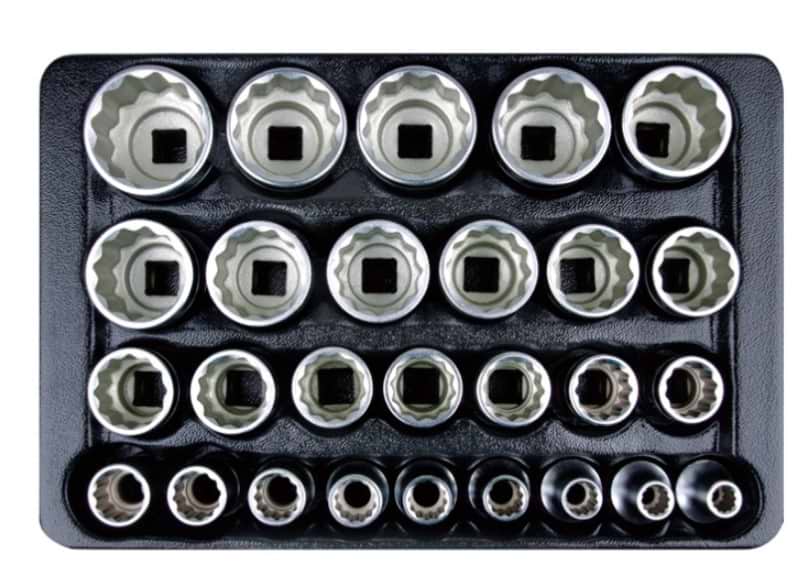 Набір торцевих голівок KING TONY 1/2" 27 шт. (9-4057MR)