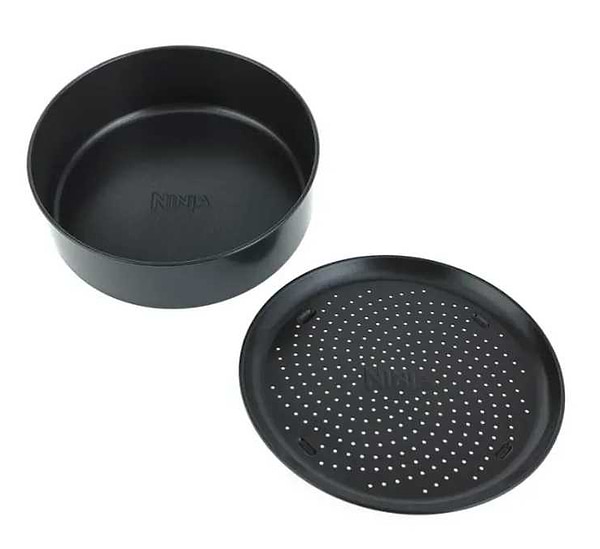 Фото - Набір аксесуарів для мультипечі Ninja Foodi кругла форма та тарілка для хрустких страв (4026J300EUK)