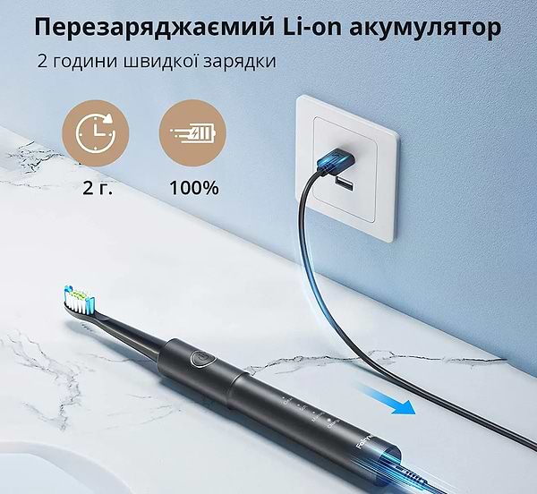 Фото - Зубная щетка электрическая Fairywill E11 + ирригатор F5020E