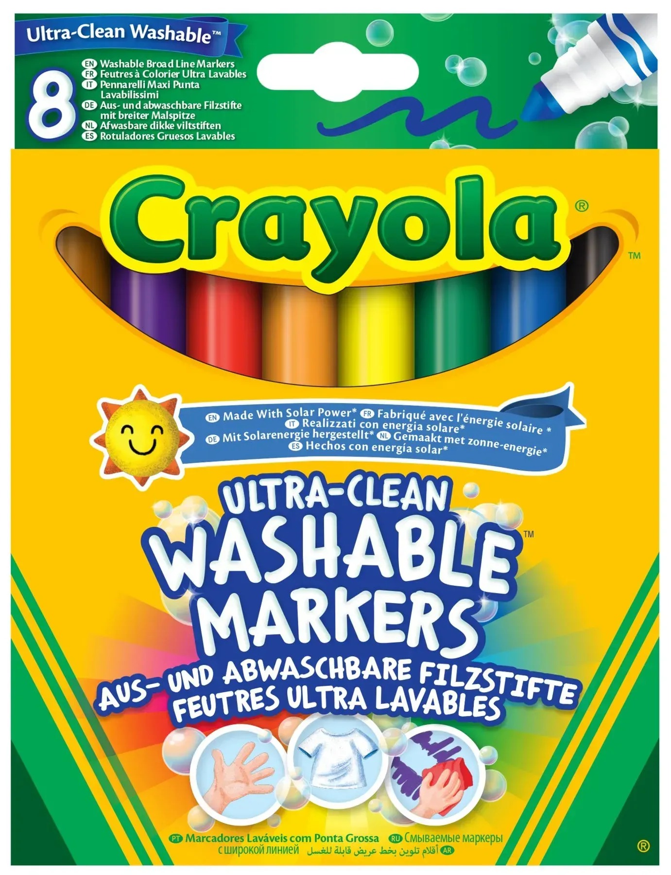 Фломастери Crayola Markers широка лінія 8 кол. (58-8328G) - Фото 1
