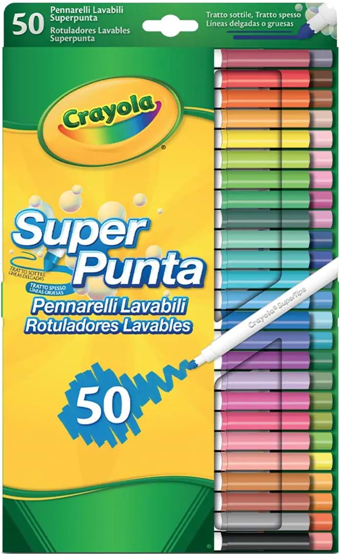Фломастеры Crayola Supertips (washable) 50 шт. - Фото 1