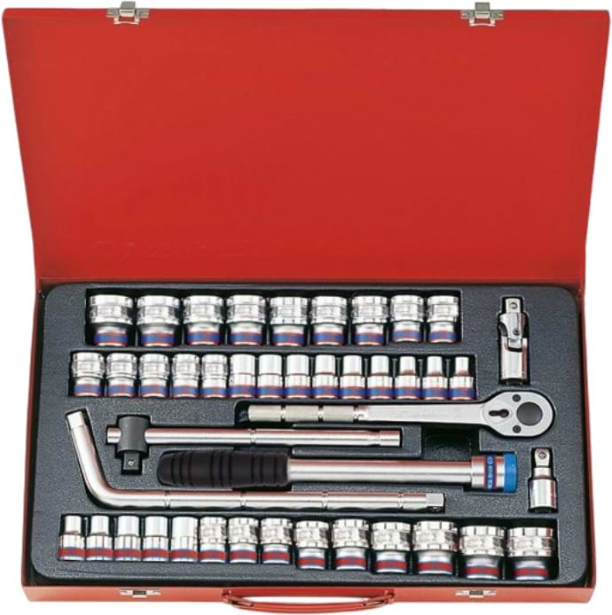 Набір торцевих голівок KING TONY 1/2" 43 шт. (4044CR)