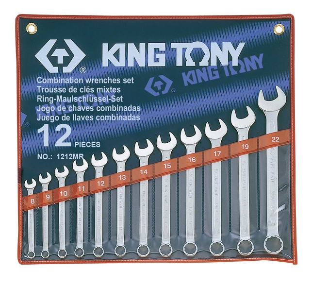 Набор комбинированных ключей KING TONY 12 шт. 8-22 мм (1212MR)