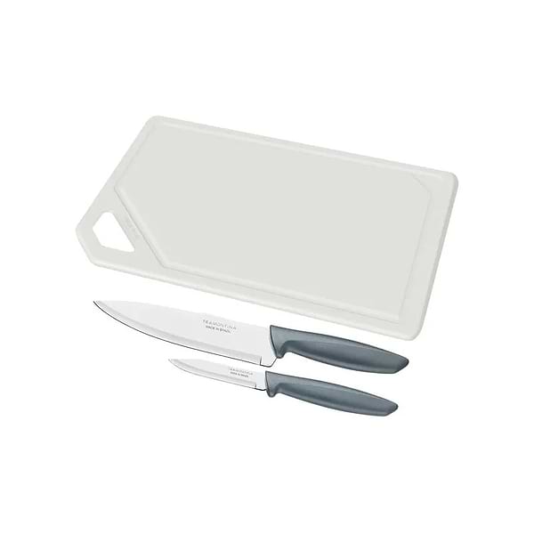 Фото - Набор ножей Tramontina Plenus Grey 3 пр. (23498/614)