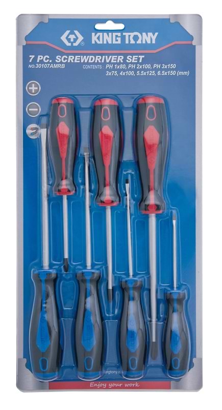 Набір викруток KING TONY 7 шт. (30107AMRB)