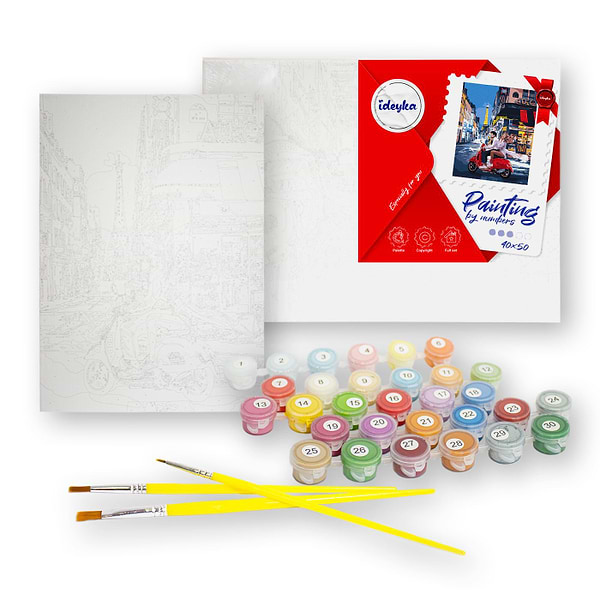 Фото - Картина по номерам Ideyka "Ароматные кофейные зерна" 30х40см (KHO5636)