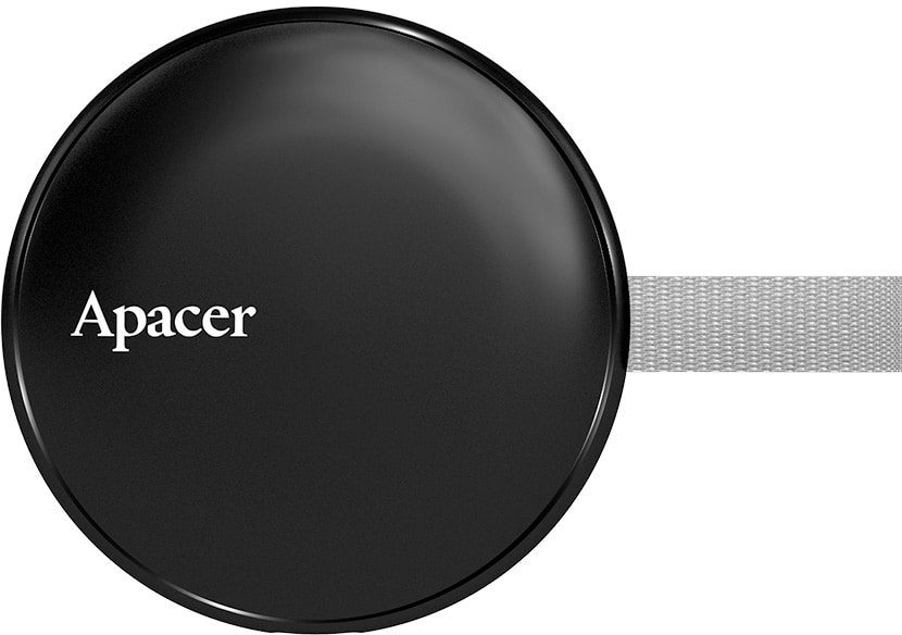 SSD-накопичувач зовнішній Apacer USB 512GB Magnetic Portable AS725 Black (AP512GAS725B-1) - Фото 1
