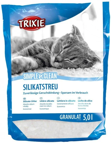Наповнювач силікагелевий Trixie Simple and Clean гранули 5 л (4011905040264)