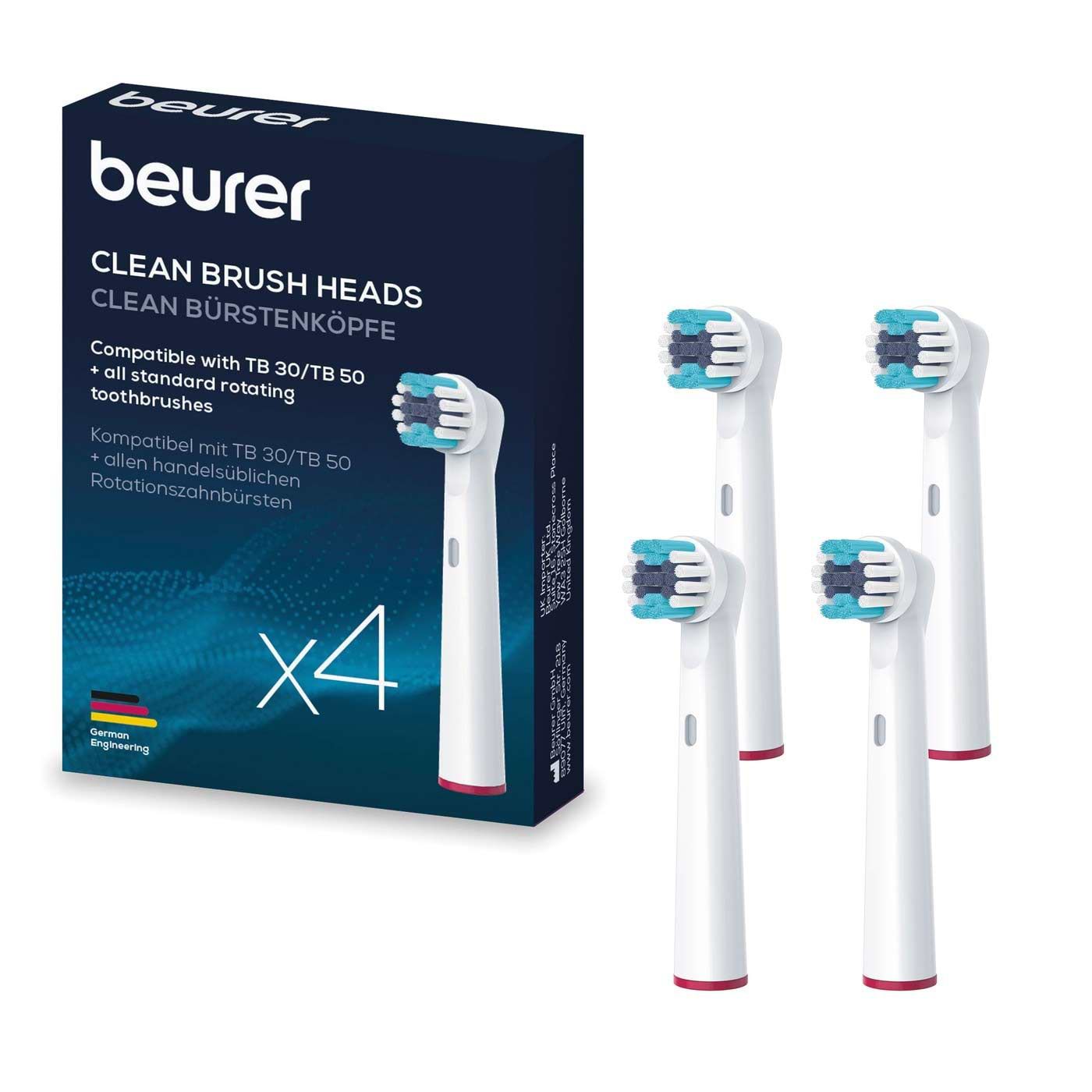 Насадка для зубной щетки Beurer TB 30/50 Clean 4 шт. - Фото 1