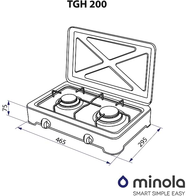 Фото - Плита газовая настольная Minola TGH 200 WH