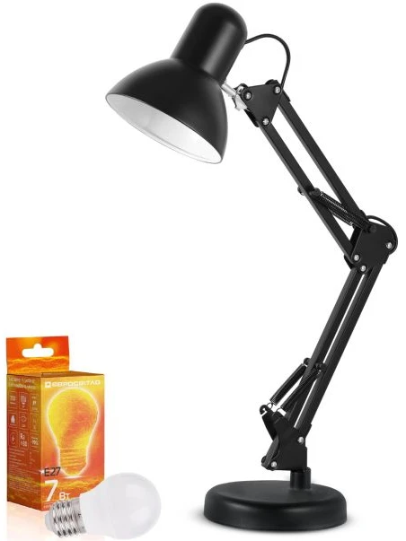 Настольная лампа Євросвітло Ridy-027 STD-01 E27 + LED лампа 7 Вт (000060847)