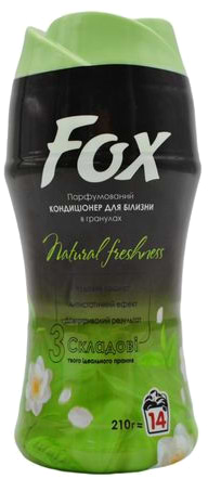 Ополіскувач для білизни Fox в гранулах парфумований Natural Freshness 210 г (4440000538886) - Фото 1