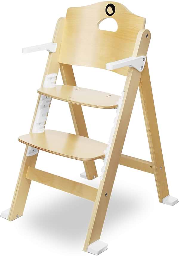 Фото - Стільчик для годування класичний Lionelo Floris White Natural