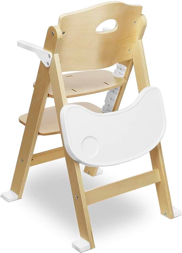 Фото - Стільчик для годування класичний Lionelo Floris White Natural
