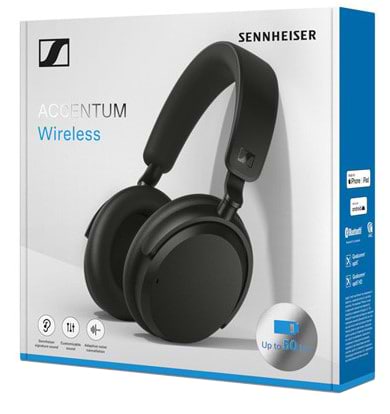 Фото - Наушники полноразмерные беспроводные Sennheiser Accentum Wireless Black (700174)