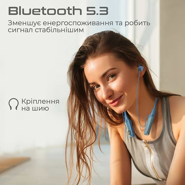 Фото - Навушники вкладиші бездротові Promate blend.blue