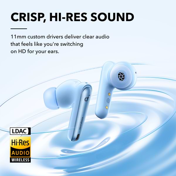 Фото - Наушники вкладыши беспроводные TWS Anker SoundCore Liberty 4 NC Light Blue (A3947G61)