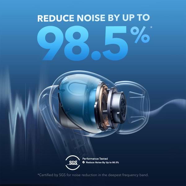Фото - Навушники вкладиші бездротові TWS Anker SoundCore Liberty 4 NC Navy Blue (A3947G31)