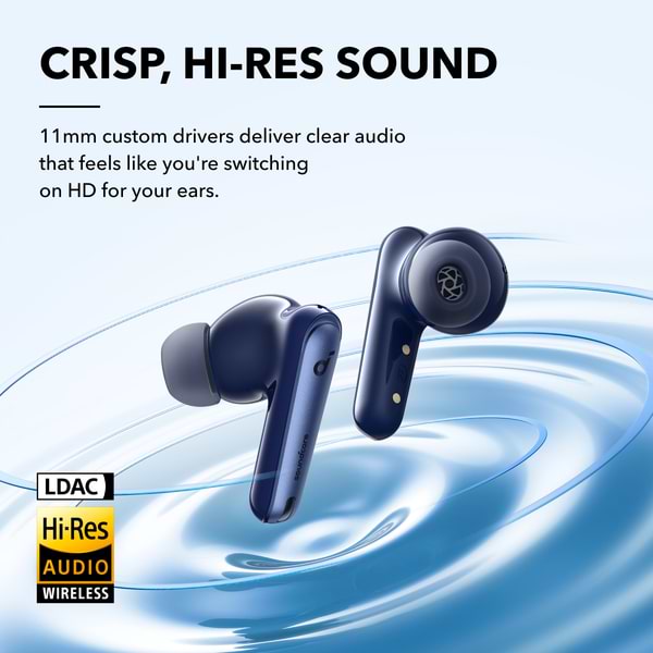 Фото - Навушники вкладиші бездротові TWS Anker SoundCore Liberty 4 NC Navy Blue (A3947G31)