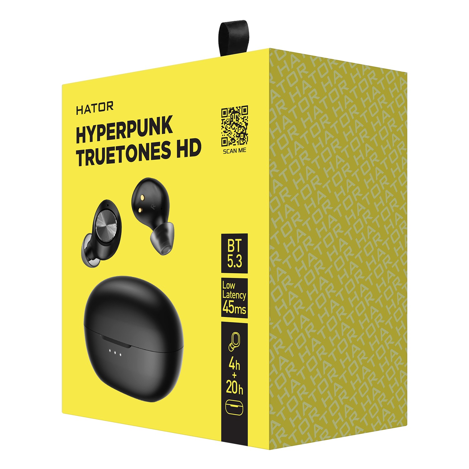 Фото - Навушники вкладиші бездротові TWS Hator Hyреrpunk Truetones HD Black (HTA-415)