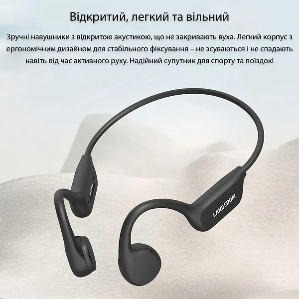 Фото - Навушники вкладиші бездротові Langsdom Open Ear Sport BE17