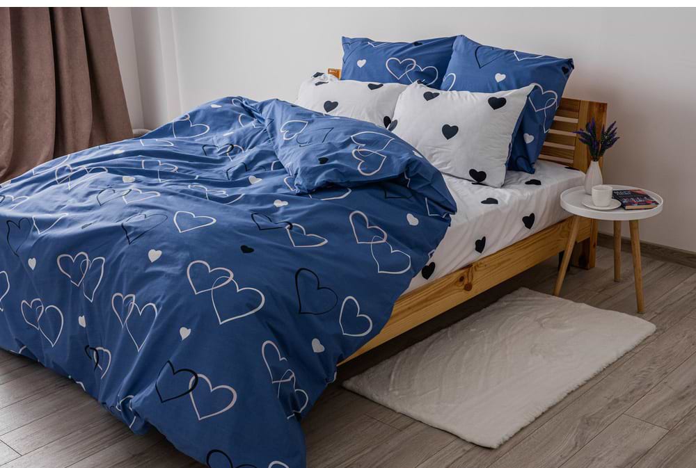 Комплект постільної білизни ТЕП Happy Sleep Navy Blue Love 31 (2-03794_24828)