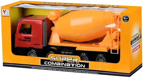 Фото - Наземна спецтехніка Same Toy Super Combination Бетономешалка Червона (98-85Ut-1)