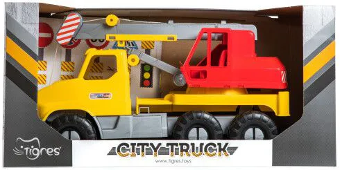 Фото - Наземна спецтехніка Tigres Авто "City Truck" кран в коробці (39366)
