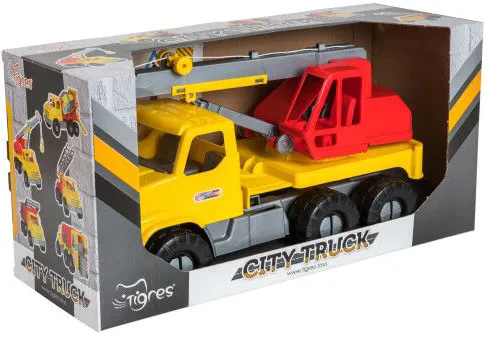 Фото - Наземна спецтехніка Tigres Авто "City Truck" кран в коробці (39366)