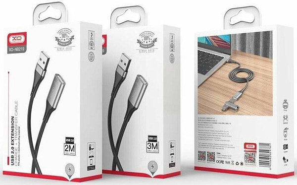 Фото - Кабель USB type A - USB type A XO USB A - USB A 2,0 2m (NB219)