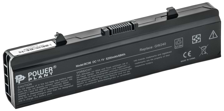 Аккумулятор для ноутбука PowerPlant DELL Inspiron 1525 (RN873, DE 1525, 3S2P) 11.1V 5200mA (NB00000021)