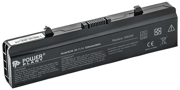 Фото - Акумулятор для ноутбука PowerPlant DELL Inspiron 1525 (RN873, DE 1525, 3S2P) 11.1V 5200mA (NB00000021)