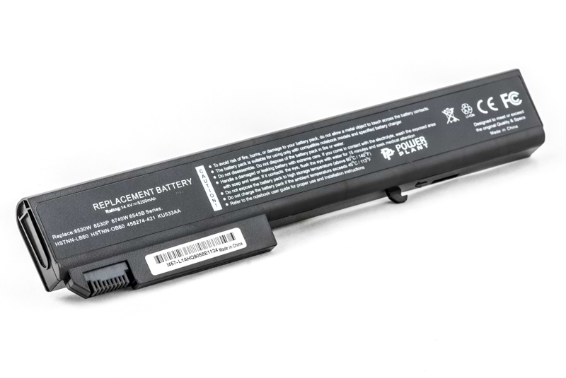 Аккумулятор для ноутбука PowerPlant HP EliteBook 8530 (HSTNN-LB60, H8530) 14.4V 5200mAh (NB00000127)