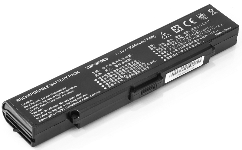 Аккумулятор для ноутбука PowerPlant SONY VAIO VGN-CR20 (VGP-BPS9, SO BPS9 3S2P) 11.1V 5200mAh (NB00000137)