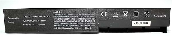 Фото - Акумулятор для ноутбука PowerPlant ASUS X401 (A32-X401) 10.8V 5200mAh (NB00000188)